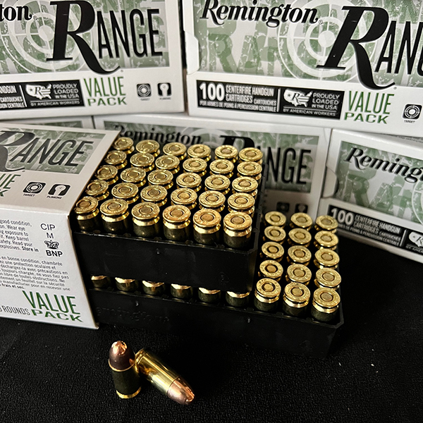 Remington Range 9 mm 115 gr. FMJ T9MM3 100 rnd/ VAL PACK